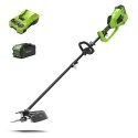 GREENWORKS 40V Kosa/Podkaszarka GREENWORKS GD40BCK4 - Zestaw ładowarka + akumulator 4Ah - 1301507UB