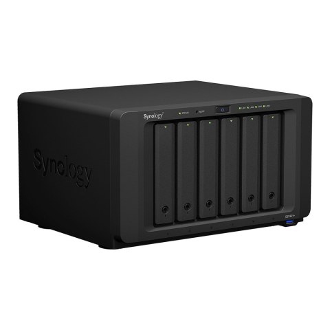 NAS Synology DS1621+; Tower; 6x (3.5"/2.5" SATA HDD/SSD); AMD Ryzen V1500B, 4 GB DDR4 (max. 32GB),4 x 1GbE RJ-45 NAS Synology DS1621+; Tower; 6x (3.5"/2.5" SATA HDD/SSD); AMD Ryzen V1500B, 4 GB DDR4 (max. 32GB),4 x 1GbE RJ-45