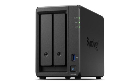 NAS Synology DS723+; Tower; 2x (3.5" SATA HDD); AMD Ryzen R1600;,2GB DDR4 ECC (max. 32GB), 2x 1GbE RJ-45 NAS Synology DS723+; Tower; 2x (3.5" SATA HDD); AMD Ryzen R1600;,2GB DDR4 ECC (max. 32GB), 2x 1GbE RJ-45