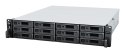 NAS Synology RS2423+; 2U RACK; 12x (3.5" SATA HDD/2.5" SATA SSD); AMD Ryzen V1780B, 8 GB DDR4 ECC UDIMM (max. 32GB), 2x 1GbE RJ-
