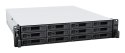 NAS Synology RS2423+; 2U RACK; 12x (3.5" SATA HDD/2.5" SATA SSD); AMD Ryzen V1780B, 8 GB DDR4 ECC UDIMM (max. 32GB), 2x 1GbE RJ-