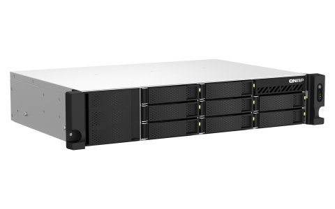 Qnap TS-864eU-8G, 2U, 8 x 2.5"/3.5" SATA, Intel Celeron N5095 4C/4T, 8 GB DDR4 onboard not expandable, 2 x 2.5GbE, Single PSU (n Qnap TS-864eU-8G, 2U, 8 x 2.5"/3.5" SATA, Intel Celeron N5095 4C/4T, 8 GB DDR4 onboard not expandable, 2 x 2.5GbE, Single PSU (n