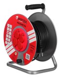 VERTEX Przedłużacz elektryczny bębnowy 25M VERTEX 3x2,5mm PB25METAL czarny