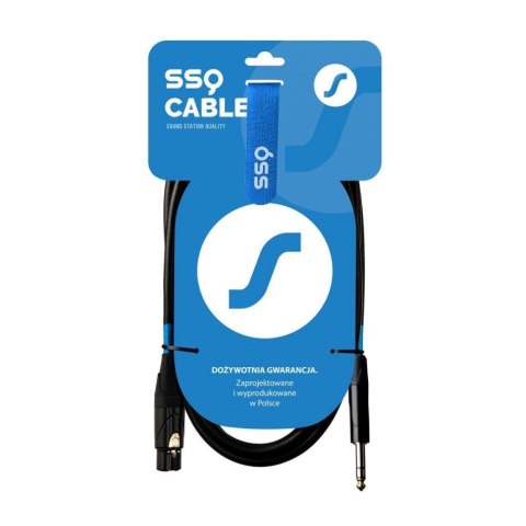 SSQ XLRJS3 - XLR żeński / Jack stereo 6,3mm SSQ XLRJS3 - XLR żeński / Jack stereo 6,3mm