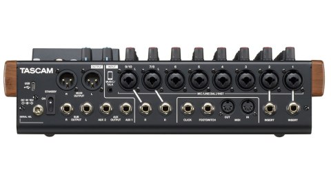 Tascam Model 12 - 10-kanałowy mikser z 12-ścieżkowym rejestratorem Tascam Model 12 - 10-kanałowy mikser z 12-ścieżkowym rejestratorem