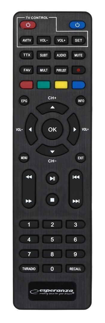 ESPERANZA TUNER DVB-T2 H.265/HEVC EV106P ESPERANZA TUNER DVB-T2 H.265/HEVC EV106P