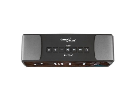 GREENBLUE RADIOBUDZIK BLUETOOTH 4.2, FM, AUX-IN, 6W, TEMPERATURA, ALARM, ZEGAR, AKUMULATOR 2200MAH GB200 GREENBLUE RADIOBUDZIK BLUETOOTH 4.2, FM, AUX-IN, 6W, TEMPERATURA, ALARM, ZEGAR, AKUMULATOR 2200MAH GB200