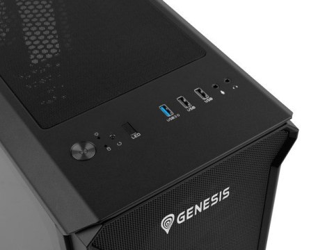 Obudowa NATEC Genesis Irid 503 ARGB NPC-1559 (Micro ATX. Mini ITX; kolor czarny) Obudowa NATEC Genesis Irid 503 ARGB NPC-1559 (Micro ATX. Mini ITX; kolor czarny)
