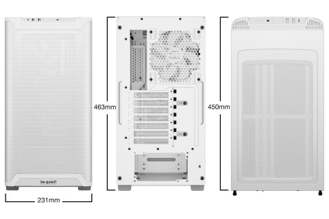 OBUDOWA BE QUIET! PURE BASE 501 Airflow Window White OBUDOWA BE QUIET! PURE BASE 501 Airflow Window White