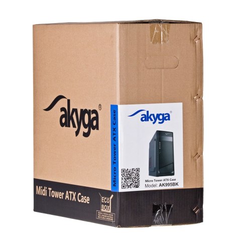 Obudowa Akyga AK995BK (ATX, Micro ATX, Mini ITX; kolor czarny) Obudowa Akyga AK995BK (ATX, Micro ATX, Mini ITX; kolor czarny)