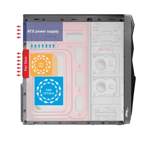 Obudowa Akyga AK995BK (ATX, Micro ATX, Mini ITX; kolor czarny) Obudowa Akyga AK995BK (ATX, Micro ATX, Mini ITX; kolor czarny)