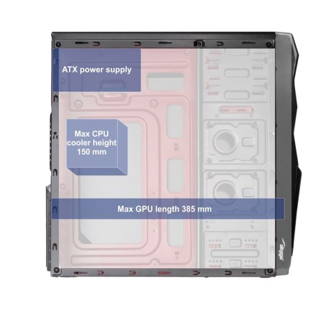 Obudowa Akyga AK995BK (ATX, Micro ATX, Mini ITX; kolor czarny) Obudowa Akyga AK995BK (ATX, Micro ATX, Mini ITX; kolor czarny)