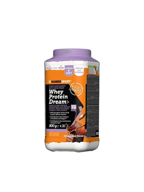 Odżywka białkowa NAMEDSPORT Whey protein dream / mus czekoladowy 800g Odżywka białkowa NAMEDSPORT Whey protein dream / mus czekoladowy 800g