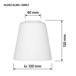 Activejet Klosz do lampy ALMA
