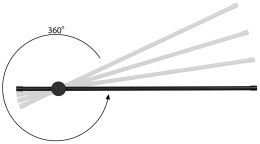 Activejet Lampa ścienna LED Activejet AJE-HILTON Black NW