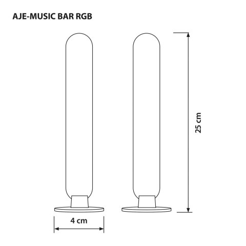 Lampka muzyczna LED Activejet AJE-MUSIC BAR RGB Lampka muzyczna LED Activejet AJE-MUSIC BAR RGB