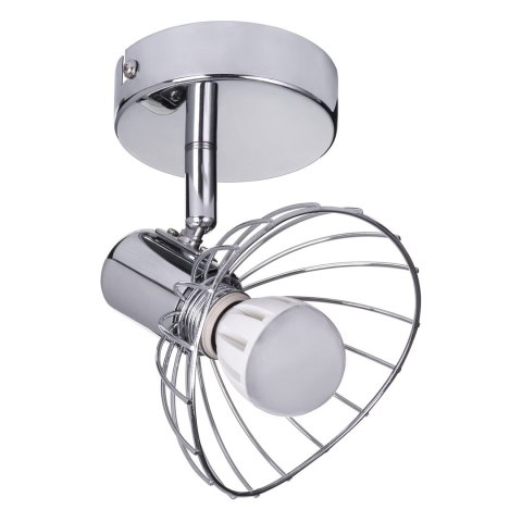 Kinkiet pojedynczy sufitowy ścienny chrom Activejet GIZEL reflektor E14 do salonu Kinkiet pojedynczy sufitowy ścienny chrom Activejet GIZEL reflektor E14 do salonu