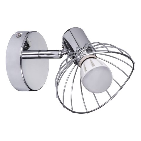 Kinkiet pojedynczy sufitowy ścienny chrom Activejet GIZEL reflektor E14 do salonu Kinkiet pojedynczy sufitowy ścienny chrom Activejet GIZEL reflektor E14 do salonu