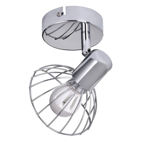 Kinkiet pojedynczy sufitowy ścienny chrom Activejet GIZEL reflektor E14 do salonu Kinkiet pojedynczy sufitowy ścienny chrom Activejet GIZEL reflektor E14 do salonu