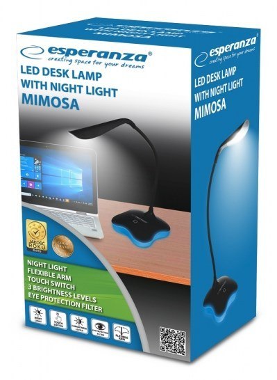 Lampka biurkowa LED Esperanza MIMOSA ELD105K (1m; Biały neutralny) Lampka biurkowa LED Esperanza MIMOSA ELD105K (1m; Biały neutralny)