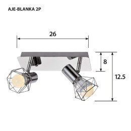 Activejet Listwa Activejet AJE-BLANKA 2P (80 W; E14 x 2)