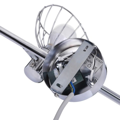 Listwa reflektorowa podwójna sufitowa ścienna chrom Activejet GIZEL kinkiet E14 do salonu Listwa reflektorowa podwójna sufitowa ścienna chrom Activejet GIZEL kinkiet E14 do salonu