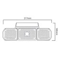 Maclean MACLEAN SOLARNA LAMPA LED Z CZUJNIKIEM RUCHU IP65 4W 3 TRYBY PRACY MCE615