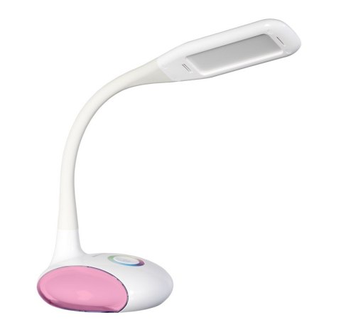 Nowoczesna lampka na biurko wielokolorowa RGB LED Activejet VENUS RGB biała z funkcją oświetlenia nocnego Nowoczesna lampka na biurko wielokolorowa RGB LED Activejet VENUS RGB biała z funkcją oświetlenia nocnego