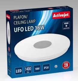 Activejet Nowoczesny plafon sufitowy LED Activejet UFO 18W