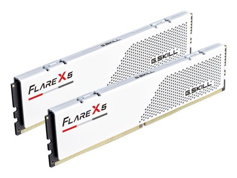 G.SKILL FLARE X5 AMD DDR5 2X32GB 6000MHZ CL28 EXPO WHITE F5-6000J2836G32GX2-FX5W G.SKILL FLARE X5 AMD DDR5 2X32GB 6000MHZ CL28 EXPO WHITE F5-6000J2836G32GX2-FX5W