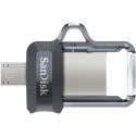 SanDisk Pendrive SanDisk Ultra Dual Drive M3.0 SDDD3-032G-G46 (32GB; microUSB, USB 3.0; kolor szary)
