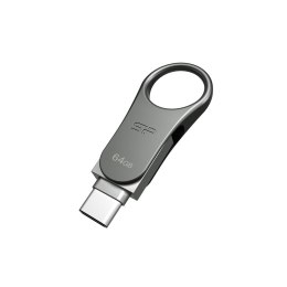 Silicon Power Pendrive Silicon Power Mobile C80 64GB Dual USB 3.1/Type-C Silver (SP064GBUC3C80V1S)