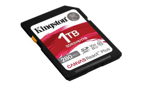 KINGSTON microSDXC Canvas 1TB React Plus UHS-II 280R/150W U3 V60 for Full HD/4K KINGSTON microSDXC Canvas 1TB React Plus UHS-II 280R/150W U3 V60 for Full HD/4K