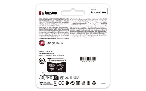 KINGSTON microSDXC Canvas Go Plus 512GB + Adapter KINGSTON microSDXC Canvas Go Plus 512GB + Adapter