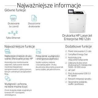 DRUKARKA HP LaserJet Enterprise M612dn