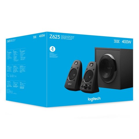 Zestaw głośników Logitech Z-623 Speaker 980-000403 (2.1; kolor czarny) Zestaw głośników Logitech Z-623 Speaker 980-000403 (2.1; kolor czarny)