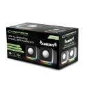 Esperanza ESPERANZA GŁOŚNIKI 2.0 USB LED RAINBOW AMBIENT EGS108