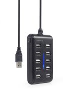 GEMBIRD GEMBIRD HUB USB 2.0 10-PORTOWY, CZARNY