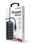 GEMBIRD GEMBIRD HUB USB 2.0 10-PORTOWY, CZARNY