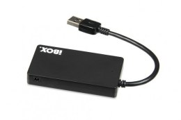 IBOX Hub IBOX USB 3.0 CZARNY 4-PORTY, SLIM IUH3F56 (4x USB 3.0; kolor czarny)