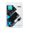 IBOX Hub IBOX USB 3.0 CZARNY 4-PORTY, SLIM IUH3F56 (4x USB 3.0; kolor czarny)