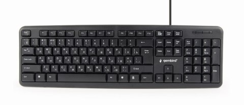 Klawiatura GEMBIRD KB-U-103-RU (USB 2.0; (US); kolor czarny) Klawiatura GEMBIRD KB-U-103-RU (USB 2.0; (US); kolor czarny)