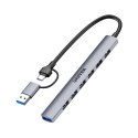 UNITEK UNITEK HUB USB-A/C 7W1 USB-A 5 GBPS