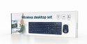 GEMBIRD GEMBIRD ZESTAW BEZPRZEWODOWA KLAWIATURA + MYSZ CZARNA, UKŁAD US