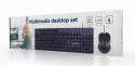 GEMBIRD GEMBIRD ZESTAW KLAWIATURA MULITMEDIALNA + MYSZ KBS-UM-04 KOLOR CZARNY