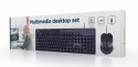 GEMBIRD GEMBIRD ZESTAW KLAWIATURA MULITMEDIALNA + MYSZ KBS-UM-04 KOLOR CZARNY
