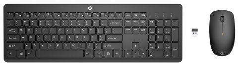 HP Bezprzewodowa klawiatura i mysz Combo 235 czarna 1Y4D0AA HP Bezprzewodowa klawiatura i mysz Combo 235 czarna 1Y4D0AA