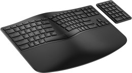 Hewlett-Packard HP Klawiatura ergonomiczna bezprzewodowa + numeryczna 965 7E756AA czarna