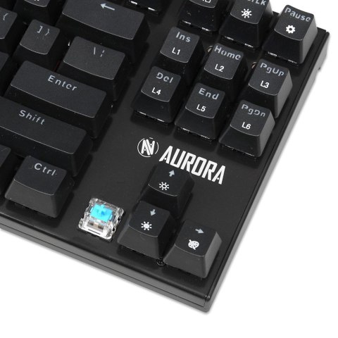 KLAWIATURA I-BOX AURORA K-2R RGB, MECHANICZNA, BLUE SWITCH, GAMING KLAWIATURA I-BOX AURORA K-2R RGB, MECHANICZNA, BLUE SWITCH, GAMING