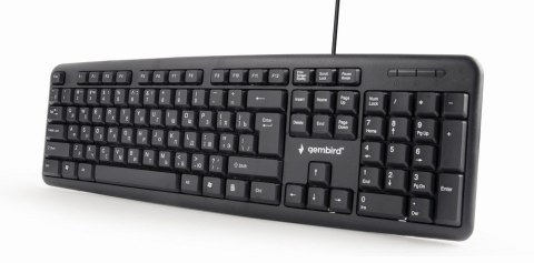 Klawiatura GEMBIRD KB-U-103-RU (USB 2.0; (US); kolor czarny) Klawiatura GEMBIRD KB-U-103-RU (USB 2.0; (US); kolor czarny)